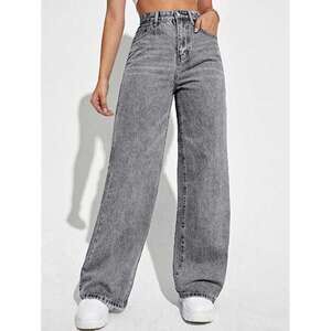 ICON Water Washed Denim Pants With Slanted Pockets